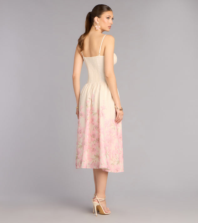 Windsor Daydream Bloom Floral Print Midi Dress - Image 2