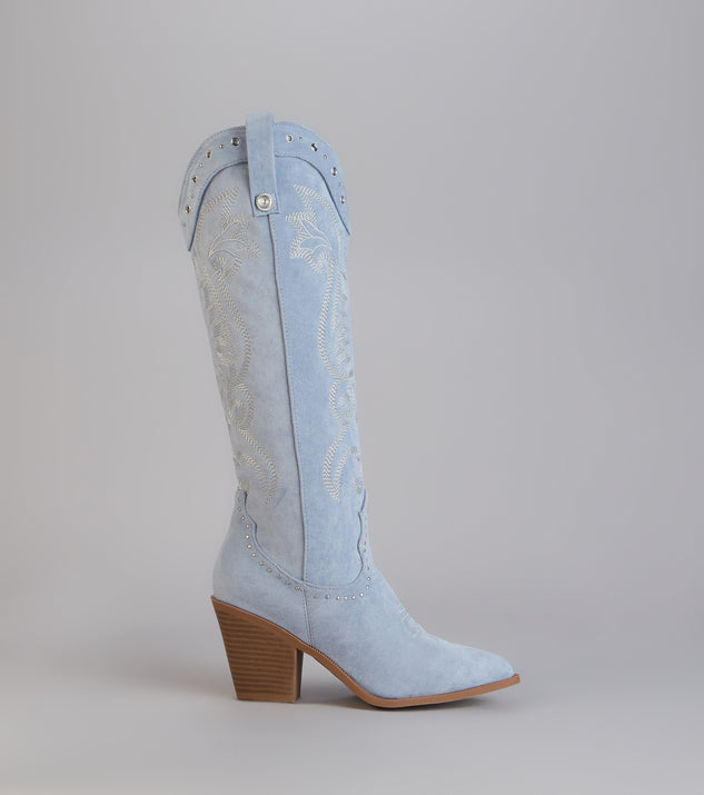 Windsor Daydream Studded Cowboy Boots - Image 2