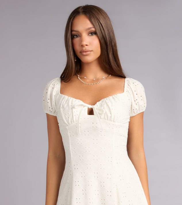 Windsor Daytime Darling Eyelet Mini Dress - Image 3
