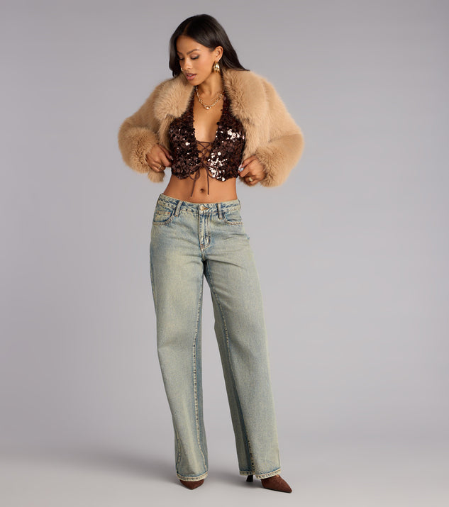 Windsor Dazzle Mode Halter Crop Top - Image 3