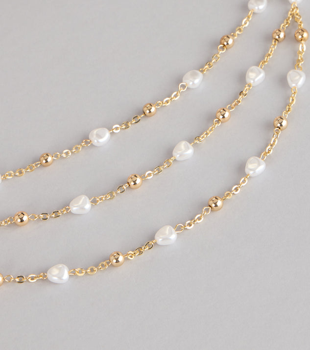 Windsor Delicate Glow Pearl Chain Belt - Image 3