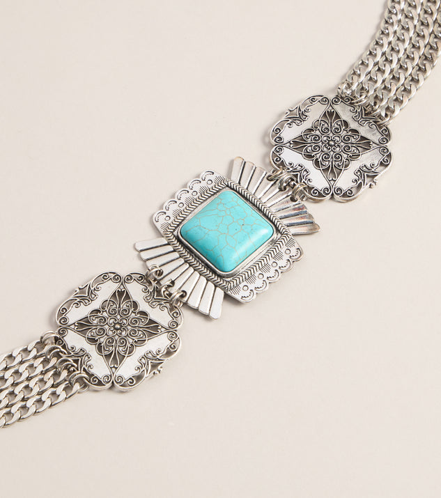 Windsor Desert Daydream Multi Chain Stone Belt - Image 3