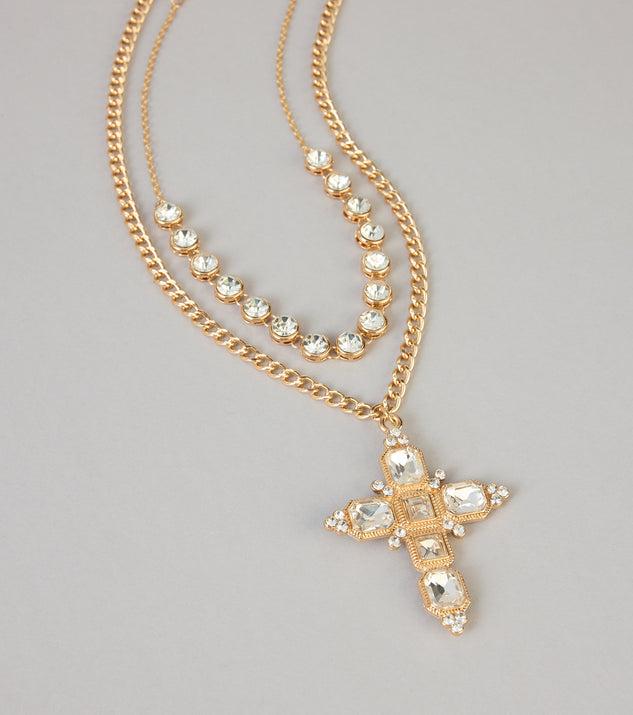 Windsor Double Take Rhinestone Necklace Set - Image 3