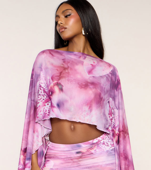Windsor Dreamy Daze Butterfly Poncho Top - Image 2