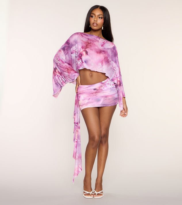 Windsor Dreamy Daze Butterfly Poncho Top - Image 3
