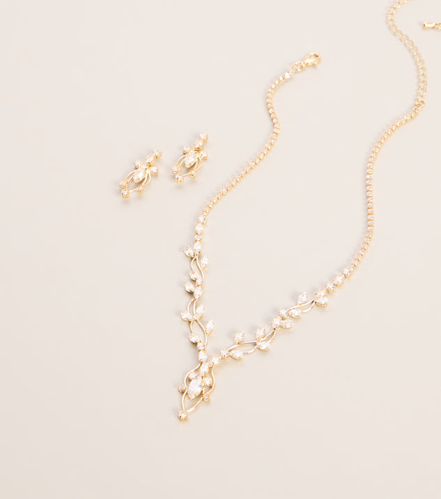 Windsor Dreamy Invite Cubic Zirconia Necklace And Earrings Set - Image 3