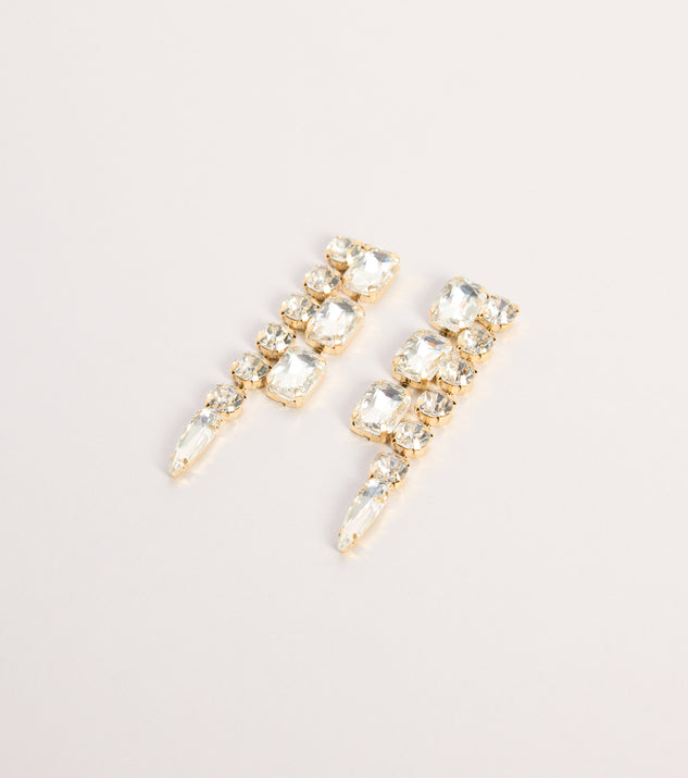 Windsor Dress Code Drama Rhinestone Drop Earrings - Image 3