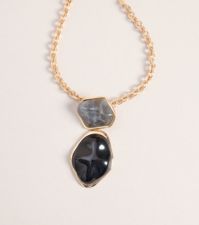 Windsor Dress Code Drama Stone Chain Necklace - Image 3