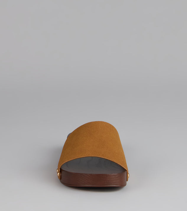 Windsor Easy Does It Wood Sole Slide Sandals - Image 3