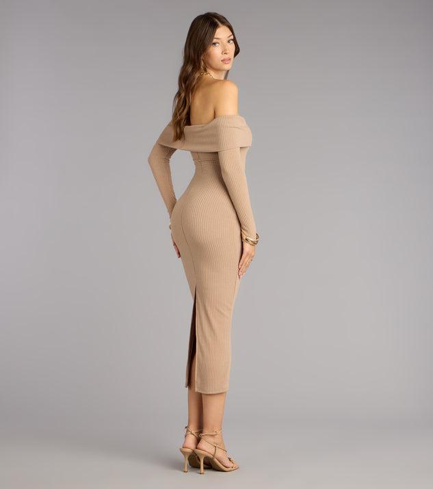 Windsor Effortless Aura Long Sleeve Midi Dress - Image 2