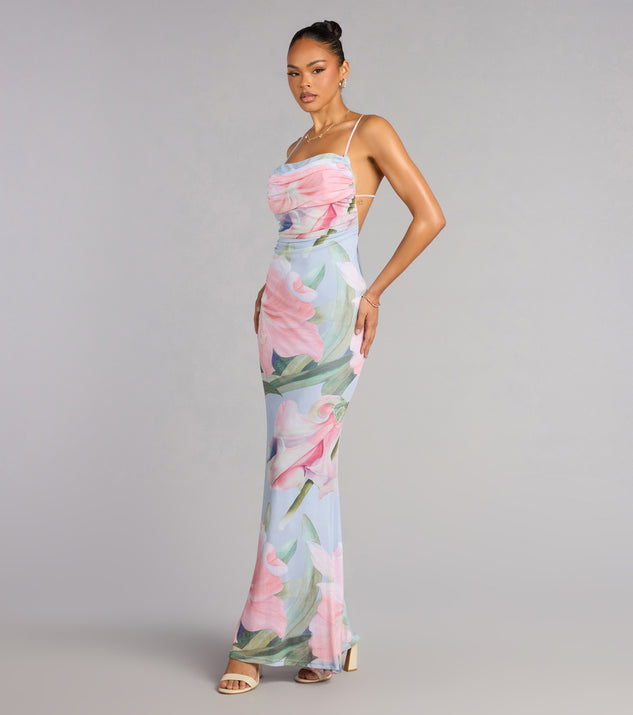Windsor Effortless Bloom Floral Open Back Maxi Dress - Image 2