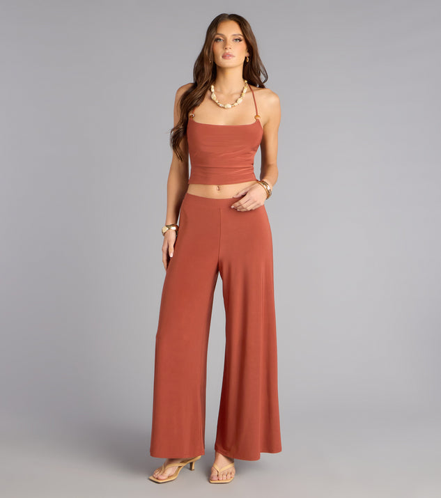 Windsor Effortless Chic Lace-Up Crop Top - Image 3