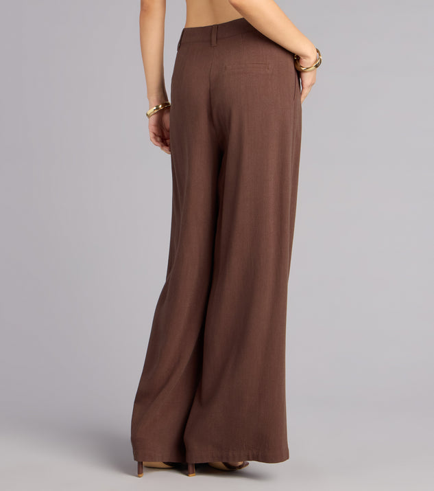 Windsor Effortless Look Linen-Blend Trouser Pants - Image 3