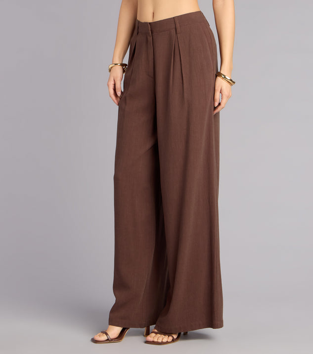 Windsor Effortless Look Linen-Blend Trouser Pants - Image 2