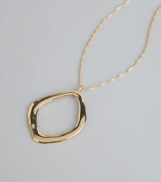 Windsor Effortlessly Bold O-Ring Pendant Necklace - Image 3
