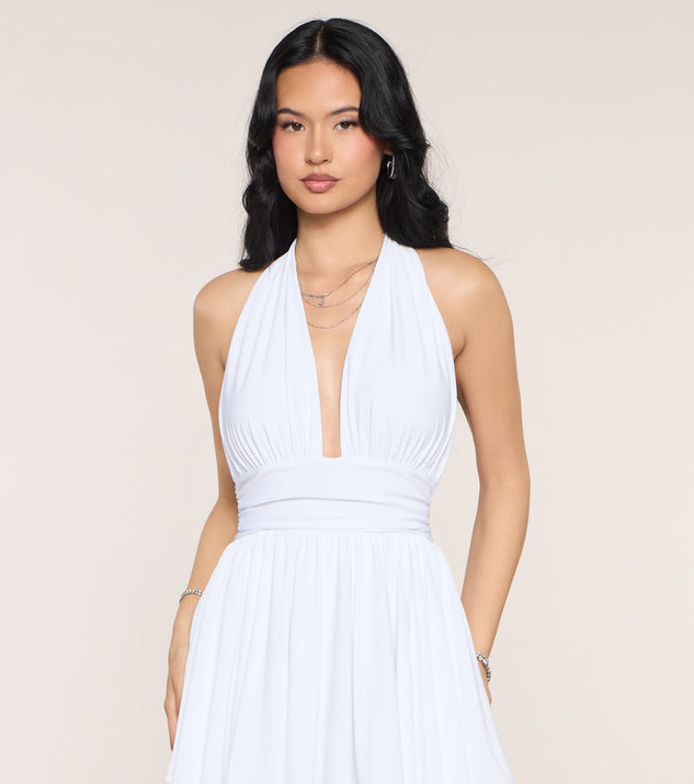 Windsor Effortlessly Flirty Halter Skater Romper - Image 3