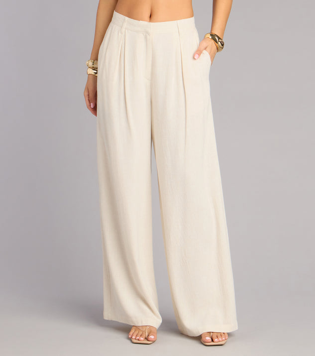 Windsor Effortlessly Polished Linen-Blend Trouser Pants - Image 2