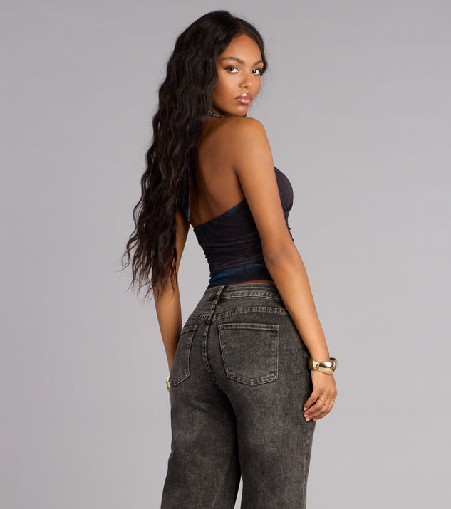 Windsor Electric Instinct Abstract Crop Top - Image 2