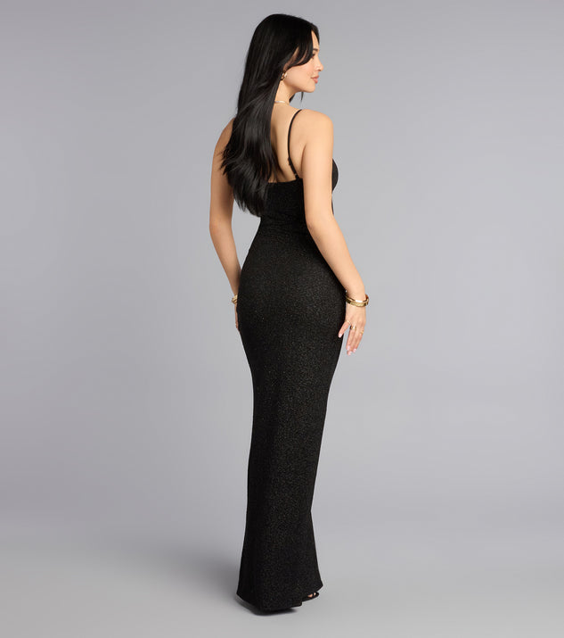 Windsor Elizabeth Glitter Column Formal Dress - Image 2