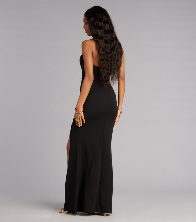 Windsor Emeline Crepe Strapless Mermaid Formal Dress - Image 2