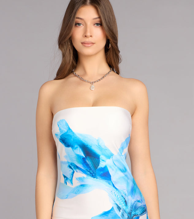 Windsor Emmy Floral Cutout Formal Dress - Image 3
