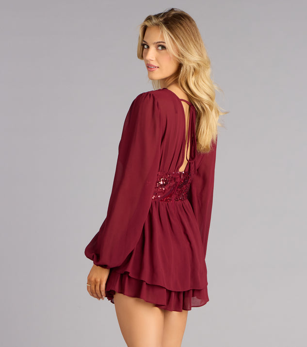 Windsor Enchanted Glow Embroidered Chiffon Dress - Image 2