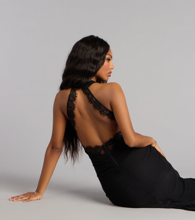 Windsor Everlee Mesh Open Back Formal Dress - Image 3