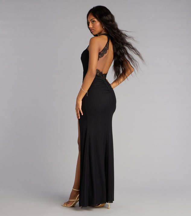 Windsor Everlee Mesh Open Back Formal Dress - Image 2