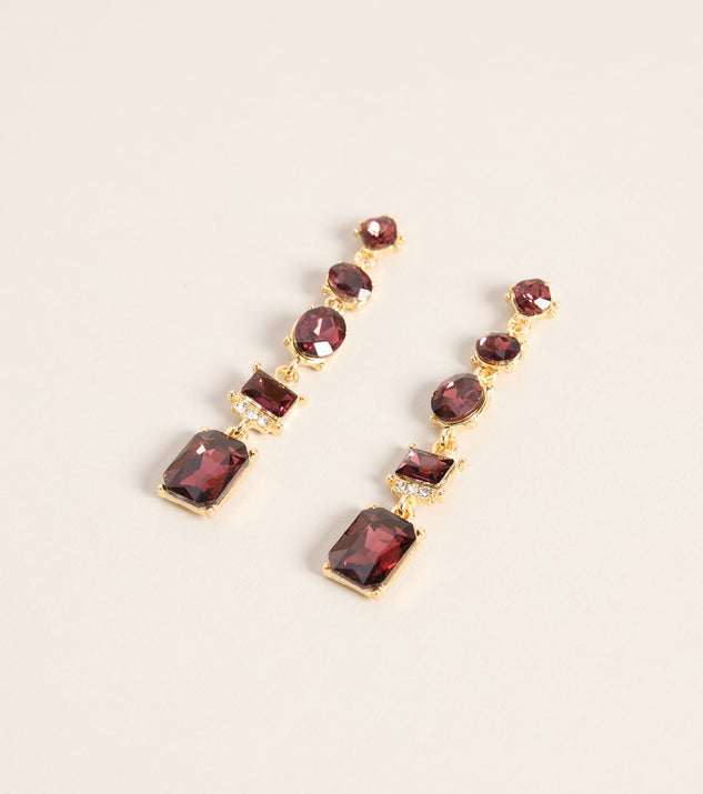 Windsor Extra Attention Gemstone Linear Earrings - Image 3