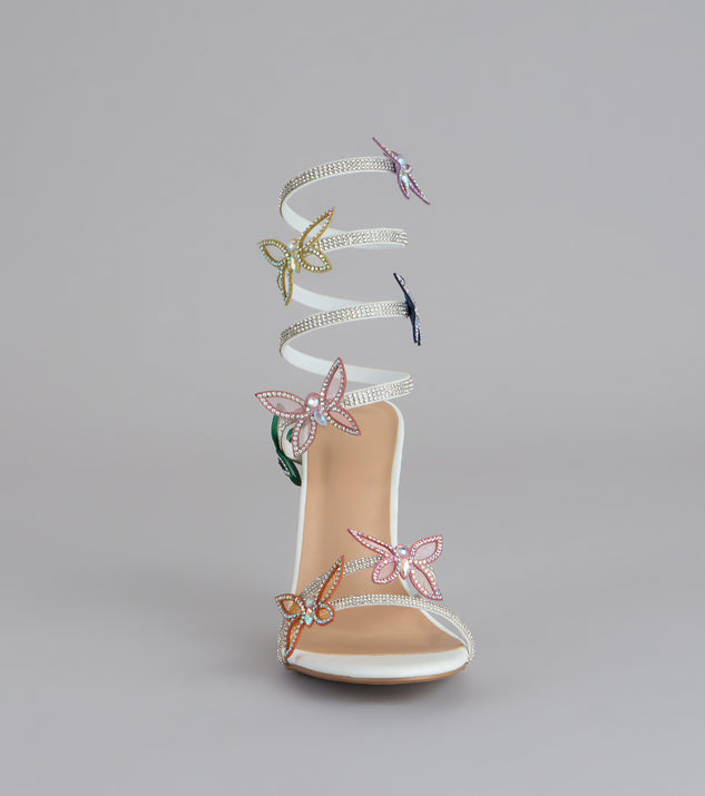 Windsor Extra Sparkle Butterfly Spiral Heels - Image 3