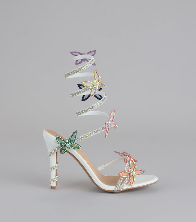 Windsor Extra Sparkle Butterfly Spiral Heels - Image 2