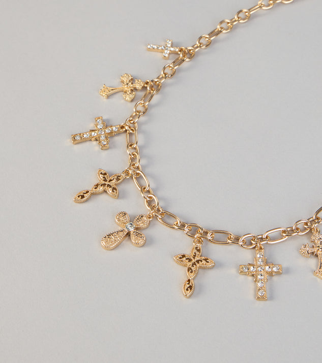 Windsor Faith Mode Cross Charm Necklace - Image 3