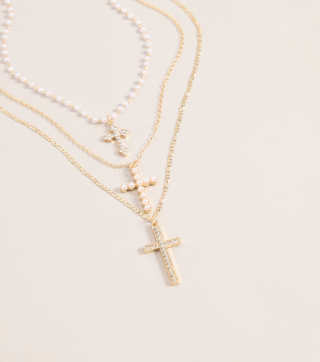 Windsor Faithfully Styled Cross Charm Necklace - Image 3