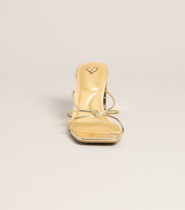 Windsor Fashion Fix Knotted Block Heel Mules - Image 3