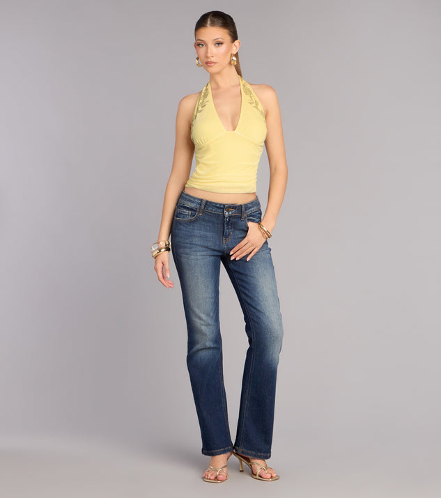 Windsor Flirty Shine Rhinestone Halter Top - Image 3