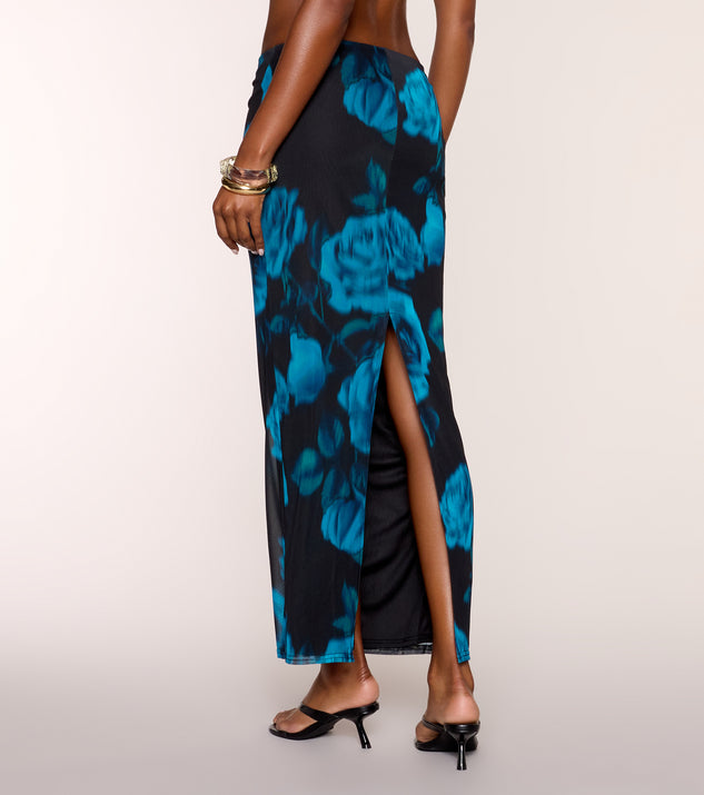 Windsor Floral Mood Mesh Maxi Skirt - Image 3