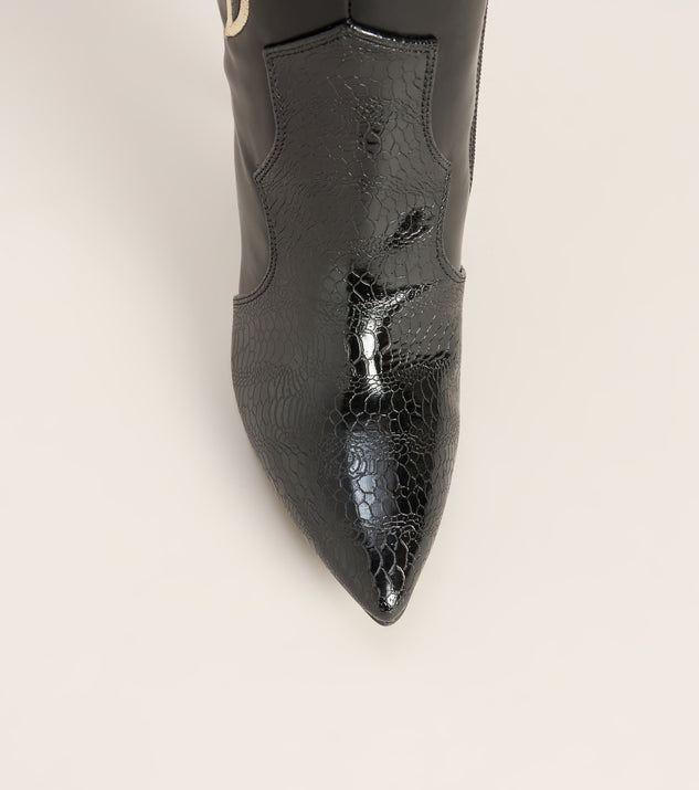Windsor Front Row Flame Western Stiletto Boots - Image 3
