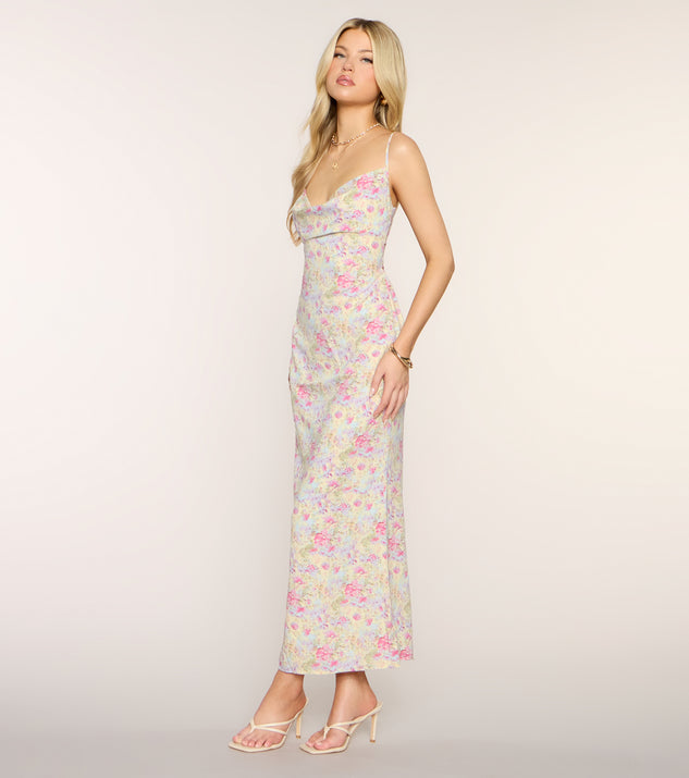 Windsor Gallery Date Floral Midi Dress - Image 3