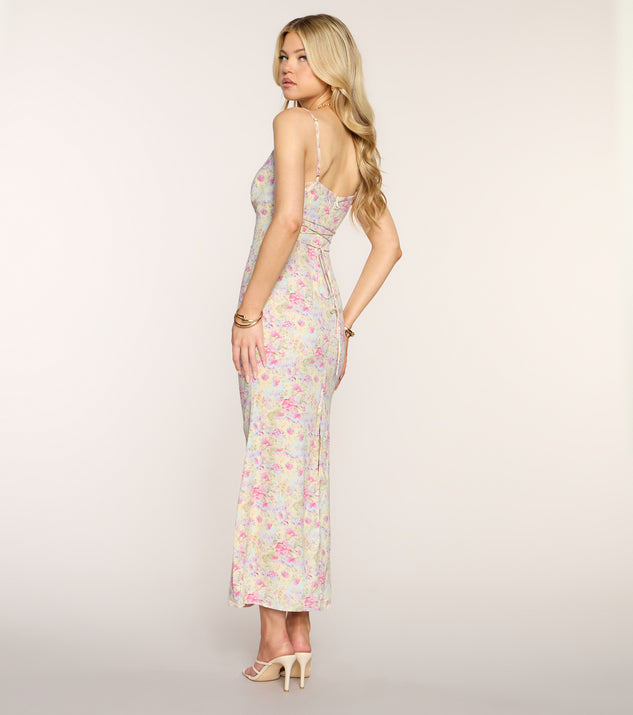 Windsor Gallery Date Floral Midi Dress - Image 2