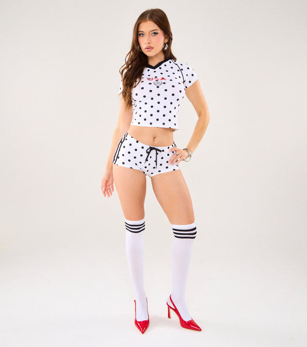 Windsor Game Day Crush Polka Dot Baby Tee - Image 3