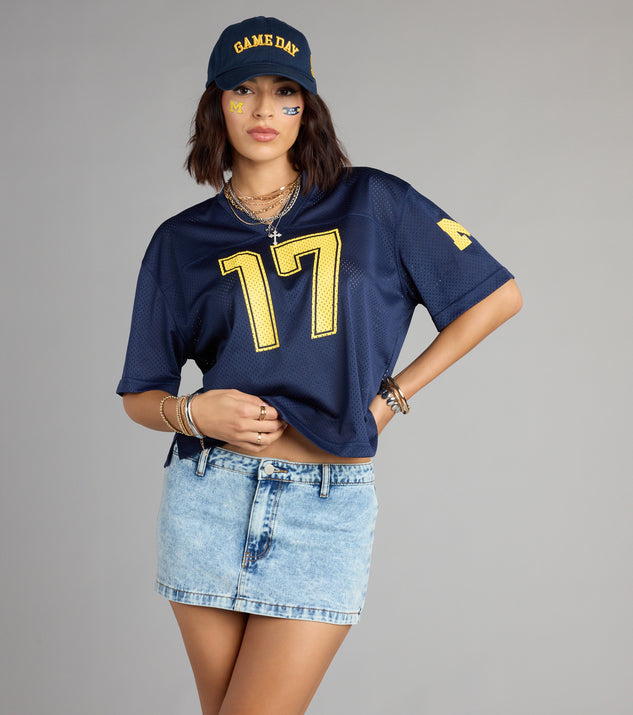 Windsor Game Day Crush University of Michigan™ Jersey Top - Image 3