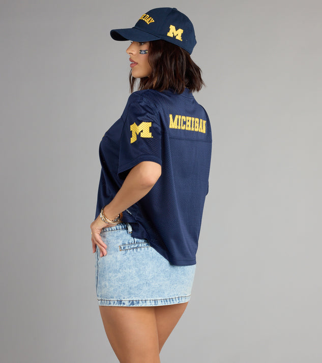 Windsor Game Day Crush University of Michigan™ Jersey Top - Image 2
