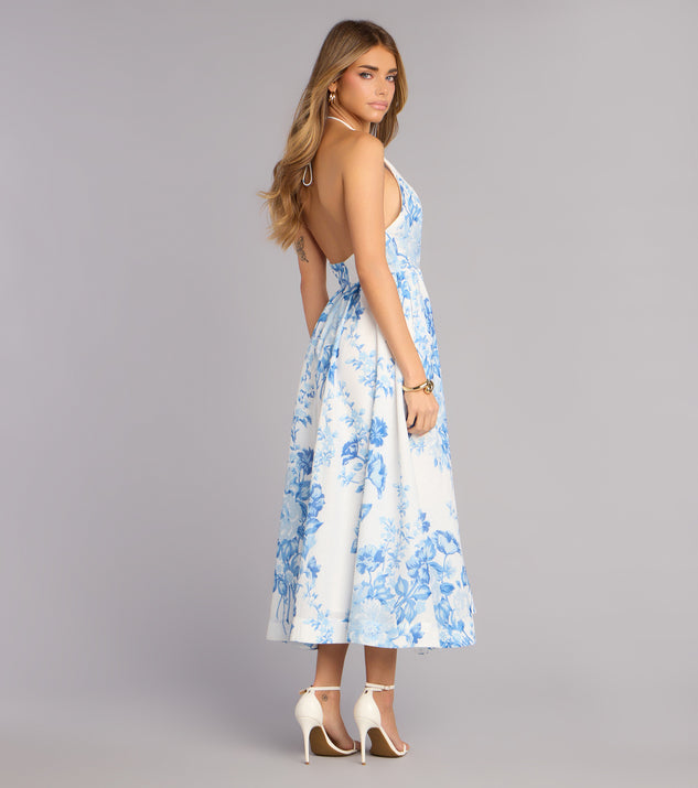 Windsor Garden RSVP Floral Midi Dress - Image 2
