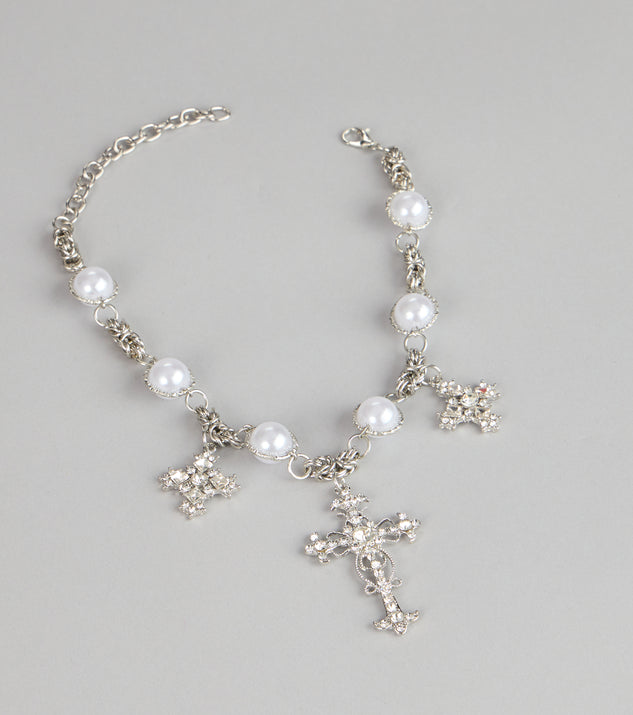 Windsor Gilded Drama Pearl Embellished Statement Necklace - Image 3