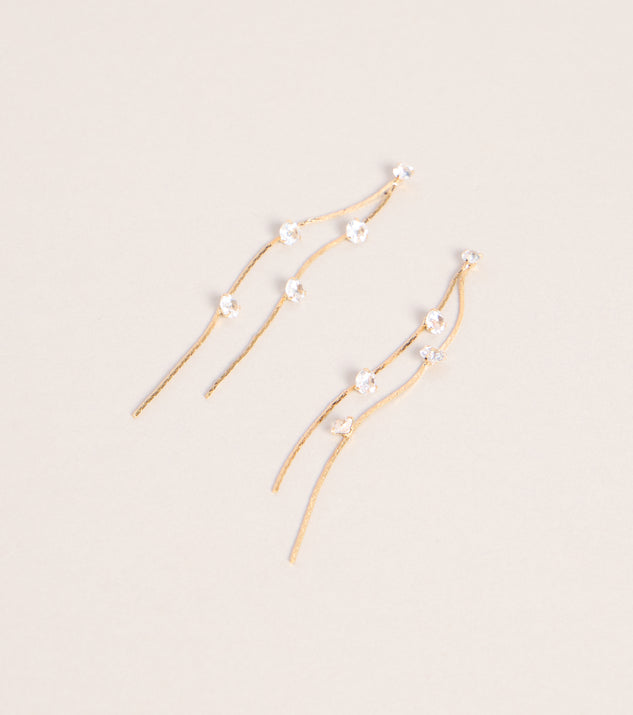 Windsor Glam In Motion Rhinestone Earrings - Image 2