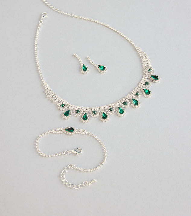 Windsor Glam Theory Necklace And Earrings Set - Image 3