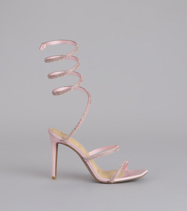 Windsor Glamour Diva Spiral Rhinestone Heels - Image 2