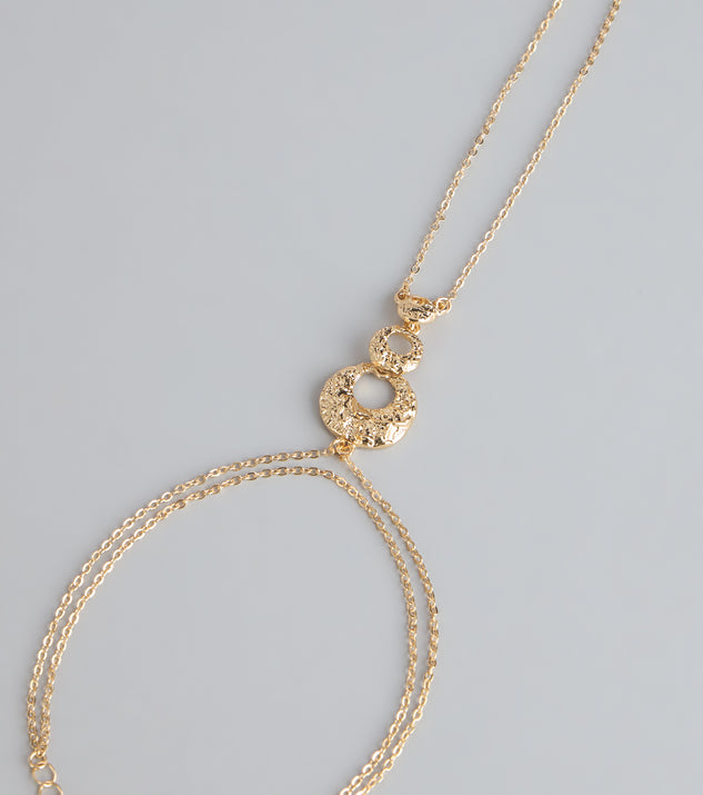 Windsor Glow Getter Statement Hand Chain - Image 3