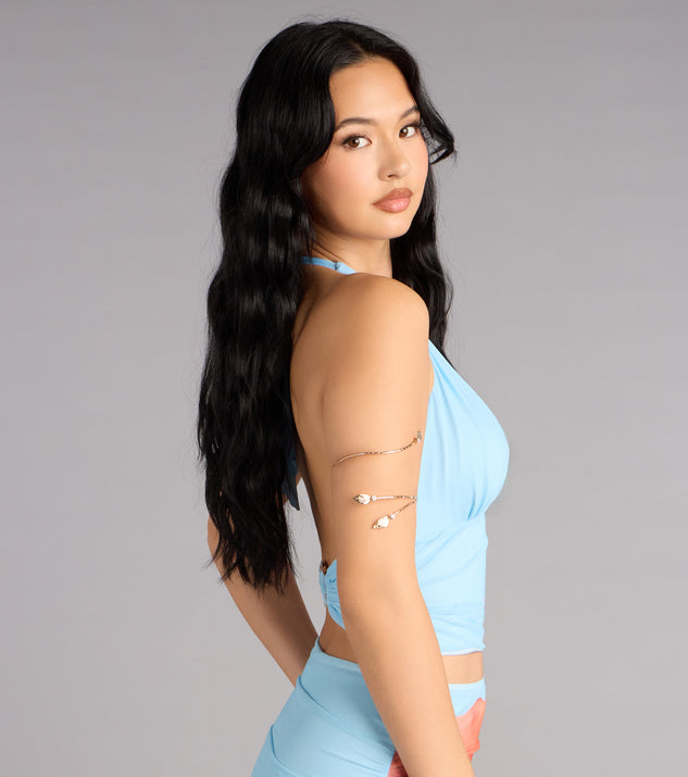 Windsor Goddess Glow Leaf Arm Cuff - Image 2