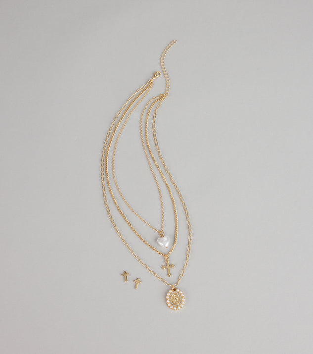 Windsor Golden Grace Necklace And Earrings Set - Image 3